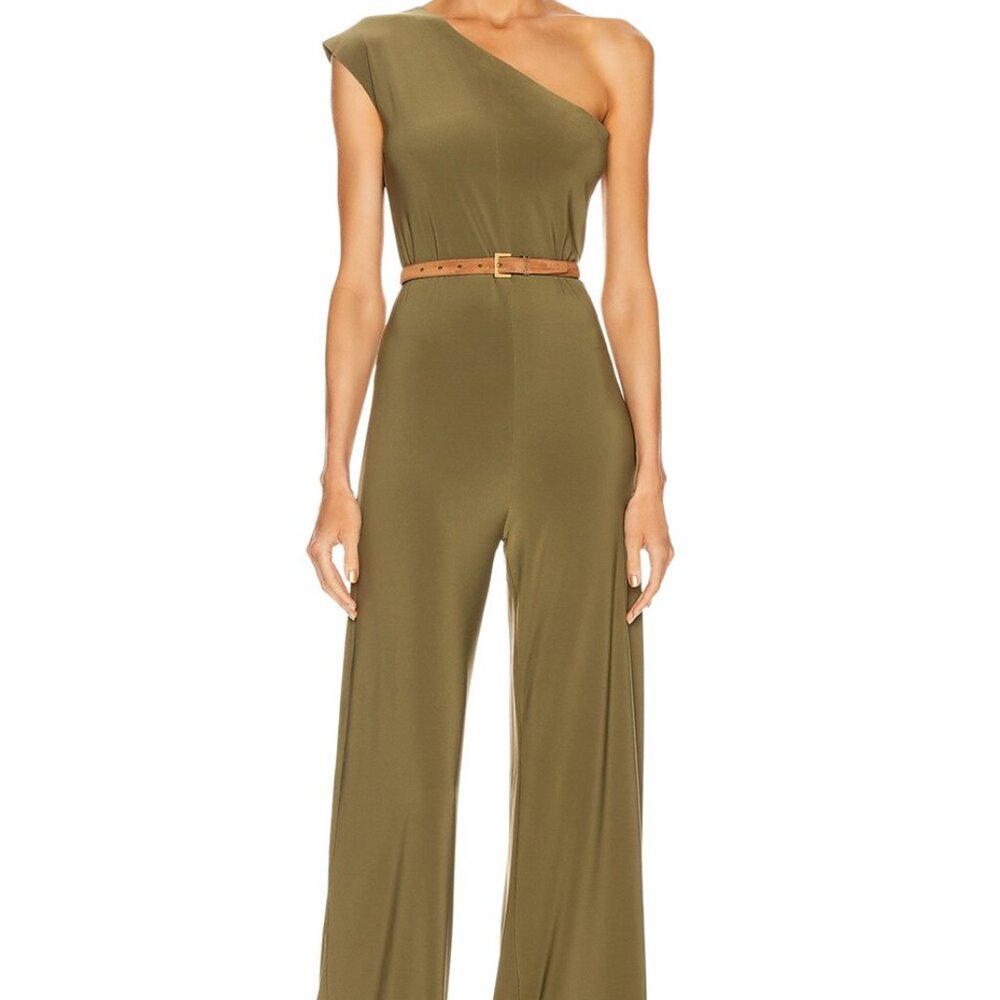 Worn Once Norma Kamali One Shoulder Jumpsuit Size XS